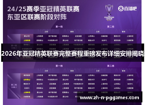 2026年亚冠精英联赛完整赛程重磅发布详细安排揭晓